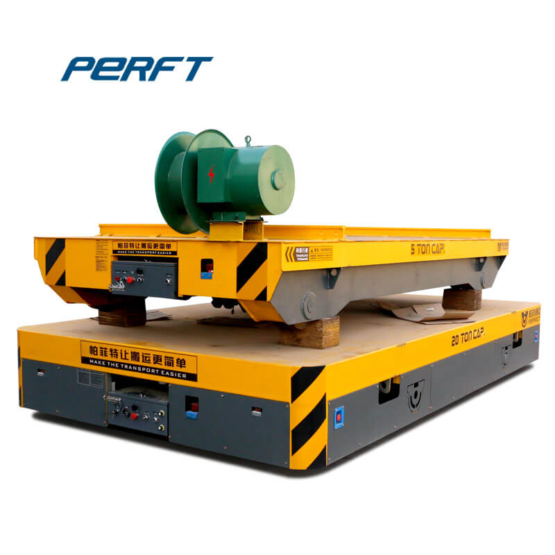 6 Tons Industrial Rail Trolley , Material Spray Booth 